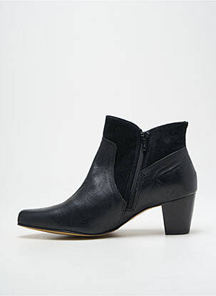 Botine/ghete material neted toc de 4 la 6 cm negru REBELLES femeie