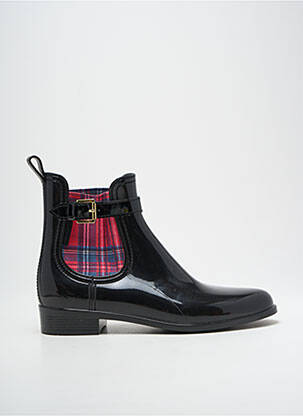 Botine/ghete material neted toc plat până la 3 cm negru GIOSEPPO femeie