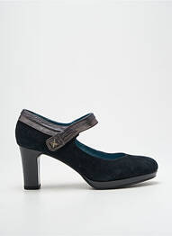 Pantofi cu toc țesătură satinată toc de 4 la 6 cm negru KARSTON femme
