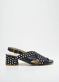 Sandale/pantofi decupați material neted toc de 4 la 6 cm negru LIBRE COMME L'AIR femme