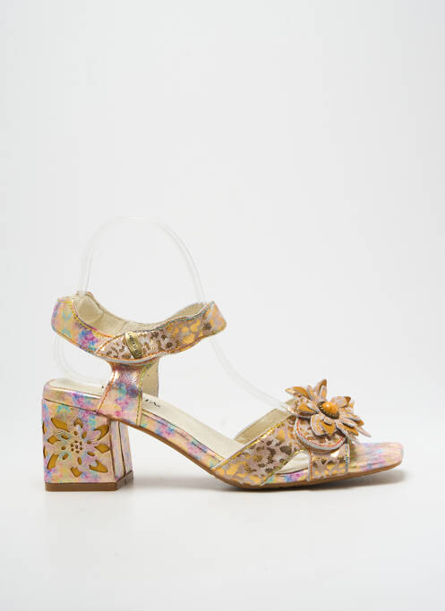 Sandale/Pantofi decupați auriu LAURA VITA femeie