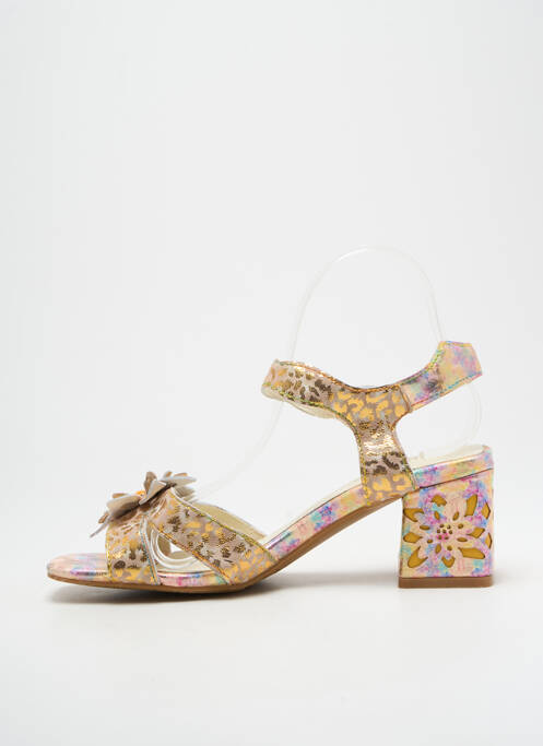 Sandale/Pantofi decupați auriu LAURA VITA femeie