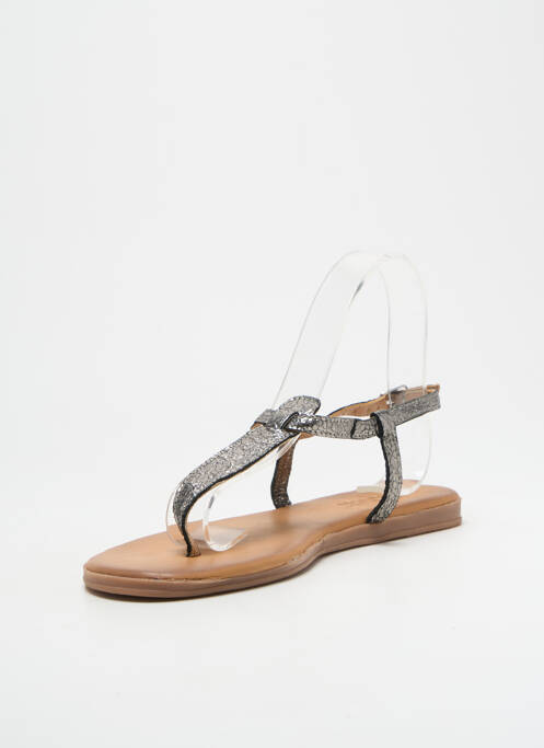 Șlapi argintiu FLANCH femeie