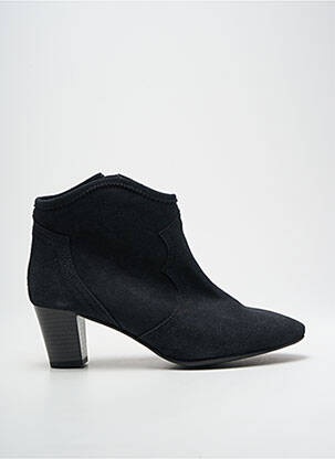 Botine/ghete nubuc toc de 4 la 6 cm negru LOLA GONZALEZ femeie