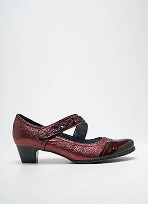 Pantofi cu toc material neted toc de 4 la 6 cm violet J.METAYER femeie