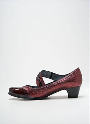 Pantofi cu toc material neted toc de 4 la 6 cm violet J.METAYER femeie