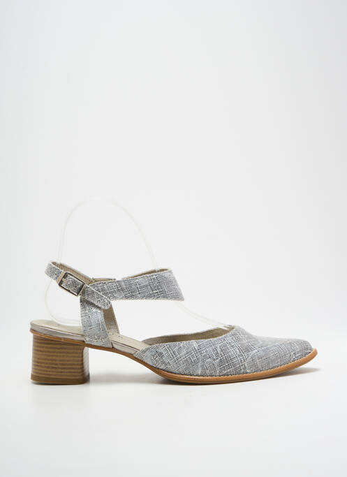 Sandale/Pantofi decupați argintiu J.METAYER femeie