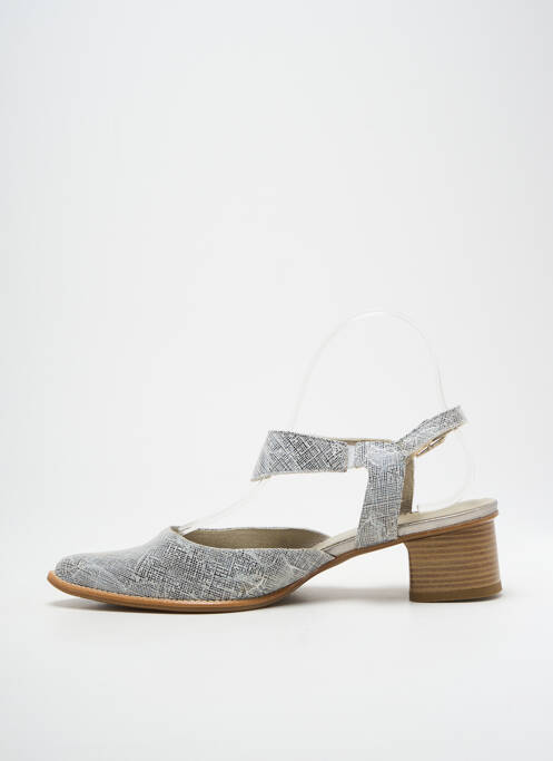 Sandale/Pantofi decupați argintiu J.METAYER femeie