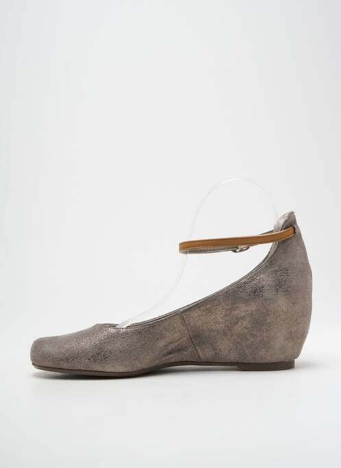 Pantofi cu toc gri DORKING femeie