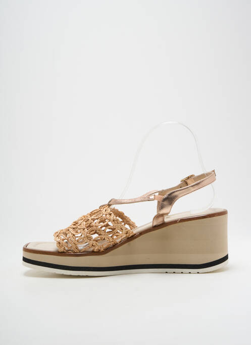 Sandale/Pantofi decupați bej DANSI femeie