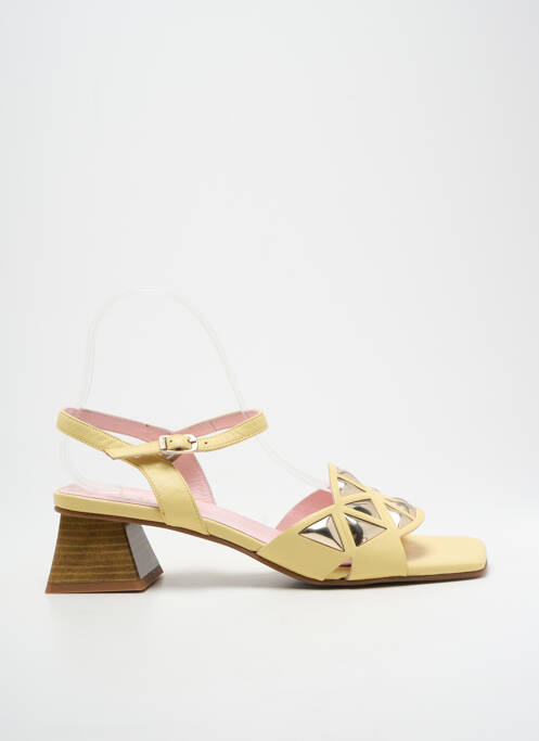 Sandale/Pantofi decupați galben DANSI femeie