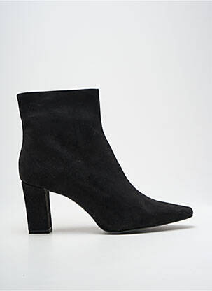 Botine/ghete vârf ascuțit toc de 7 la 9 cm negru GIULIA femeie