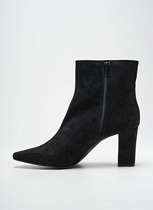 Botine/ghete vârf ascuțit toc de 7 la 9 cm negru GIULIA femeie