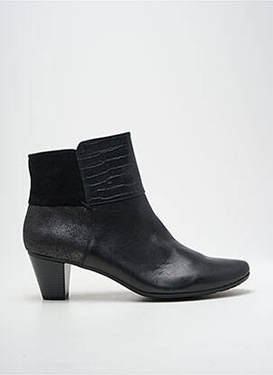 Botine/ghete material neted toc de 4 la 6 cm negru SWEET femeie