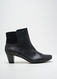 Botine/ghete material neted toc de 4 la 6 cm negru SWEET femme