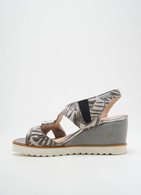 Sandale/Pantofi decupați argintiu FOLLIA DOLCE femeie