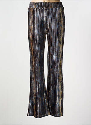 Pantalon drept talie elastică negru RUE MAZARINE femeie