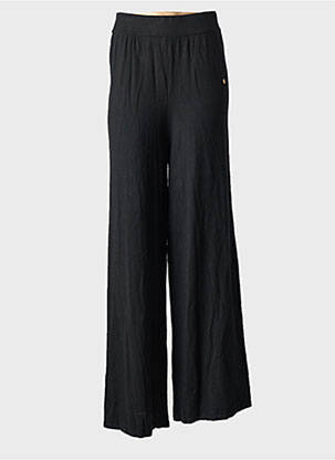 Pantalon evazat talie elastică negru LES TROPEZIENNES femeie