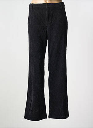 Pantalon drept închidere cu fermoar sub clapetă cu cârlig negru CREAM femeie