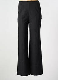 Pantalon evazat talie elastică negru CREAM femme