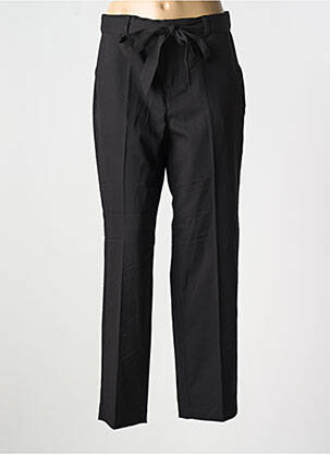 Pantalon drept închidere cu fermoar sub clapetă cu cârlig negru CREAM femeie
