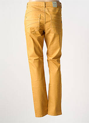 Pantalon slim elasticitate galben CREAM femeie