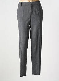 Pantalon chino închidere cu fermoar sub clapetă cu cârlig mărime normală gri CREAM femme