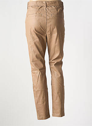Pantalon slim talie elastică bej CREAM femeie