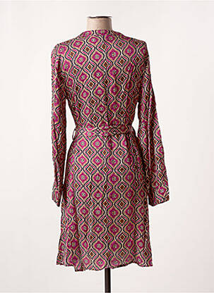 Rochie midi imprimeu fantezie mâneci lungi violet LA PETITE ETOILE femeie