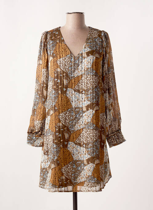 Rochie scurtă maro LOLA ESPELETA femeie