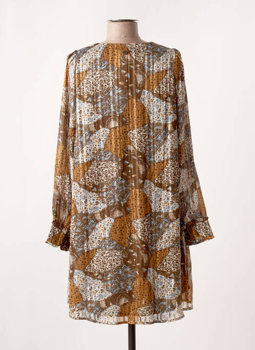 Rochie scurtă maro LOLA ESPELETA femeie