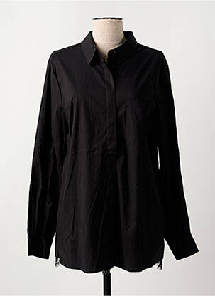 Tunică mâneci lungi guler de bluză negru CREAM femeie