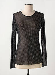 Top croială cambrată mâneci lungi negru CREAM femeie