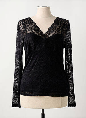 Top negru CREAM femeie