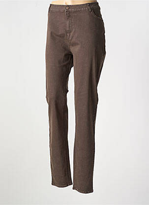 Blugi cu croială slim maro YEST femeie