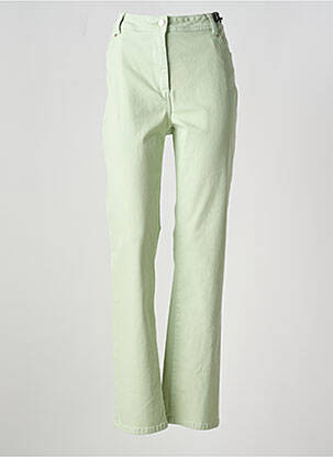 Blugi cu croială dreaptă verde JULIE GUERLANDE femeie