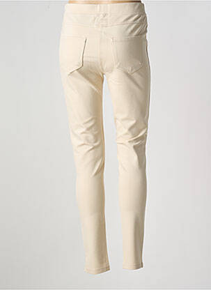 Pantalon slim talie elastică mărime normală bej BASE LEVEL femeie