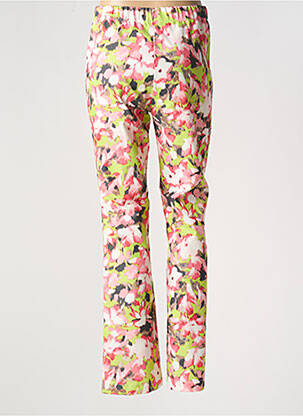 Pantalon slim talie elastică mărime normală verde IVY BEAU femeie