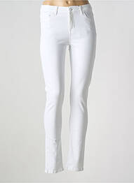 Blugi cu croială slim elasticitate mărime normală alb BASE LEVEL femme