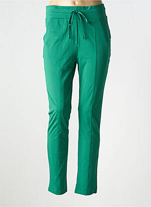 Pantalon slim talie elastică mărime normală verde ES&SY femeie