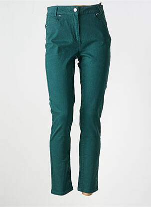 Blugi cu croială slim verde JULIE GUERLANDE femeie