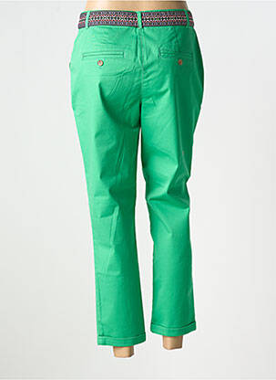Pantalon 7/8 elasticitate mărime normală verde JULIE GUERLANDE femeie