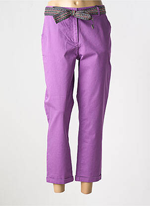 Pantalon 7/8 violet JULIE GUERLANDE femeie