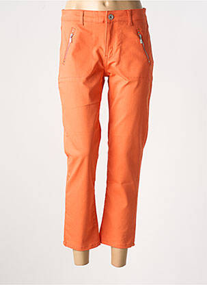 Pantalon 7/8 elasticitate mărime normală portocalie DOLCEZZA femeie