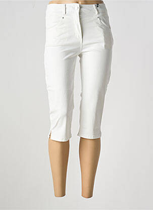 Pantalon trei sferturi alb JULIE GUERLANDE femeie