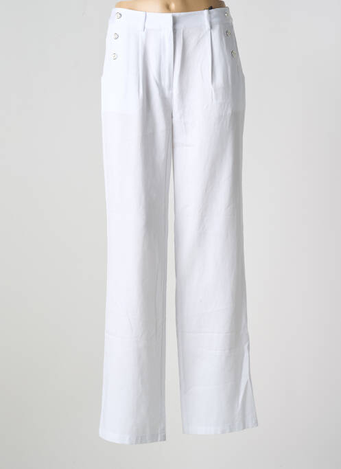 Pantalon drept alb JULIE GUERLANDE femeie