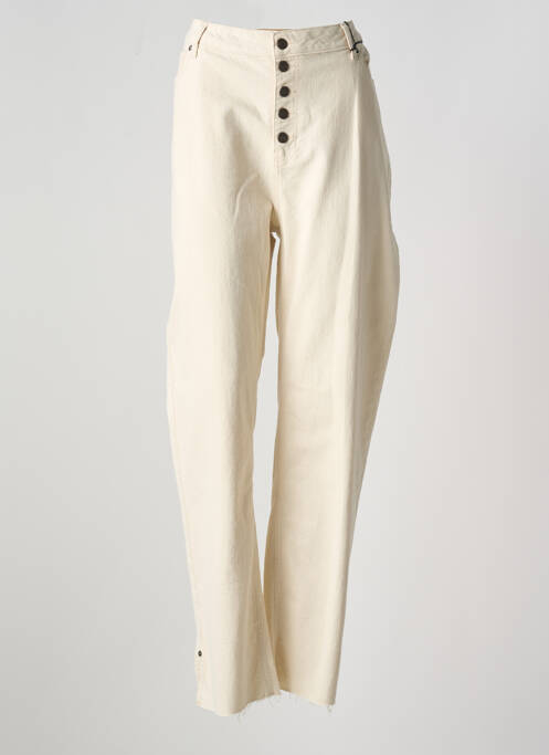 Blugi cu croială dreaptă bej YEST femeie