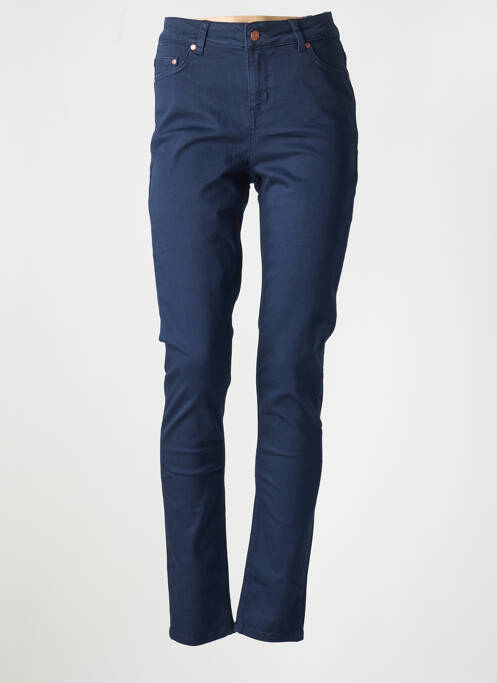 Blugi cu croială slim albastru BASE LEVEL femeie