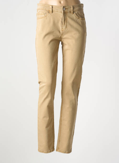 Blugi cu croială slim maro YEST femeie