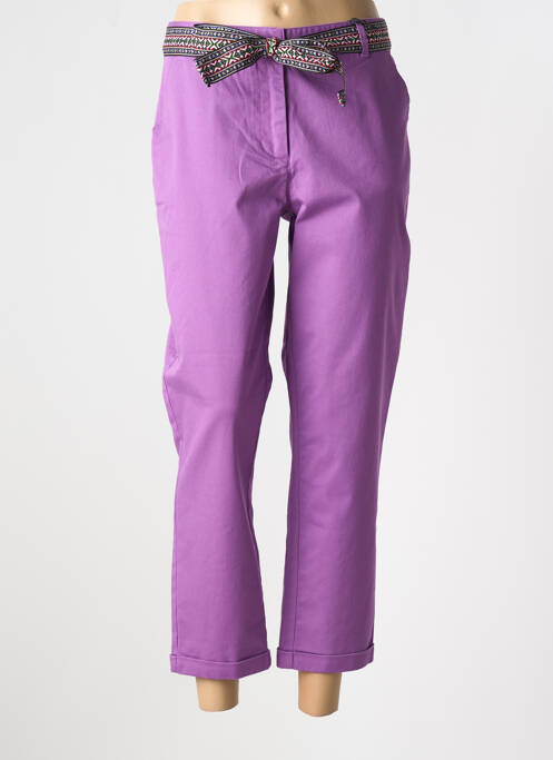 Pantalon 7/8 violet JULIE GUERLANDE femeie